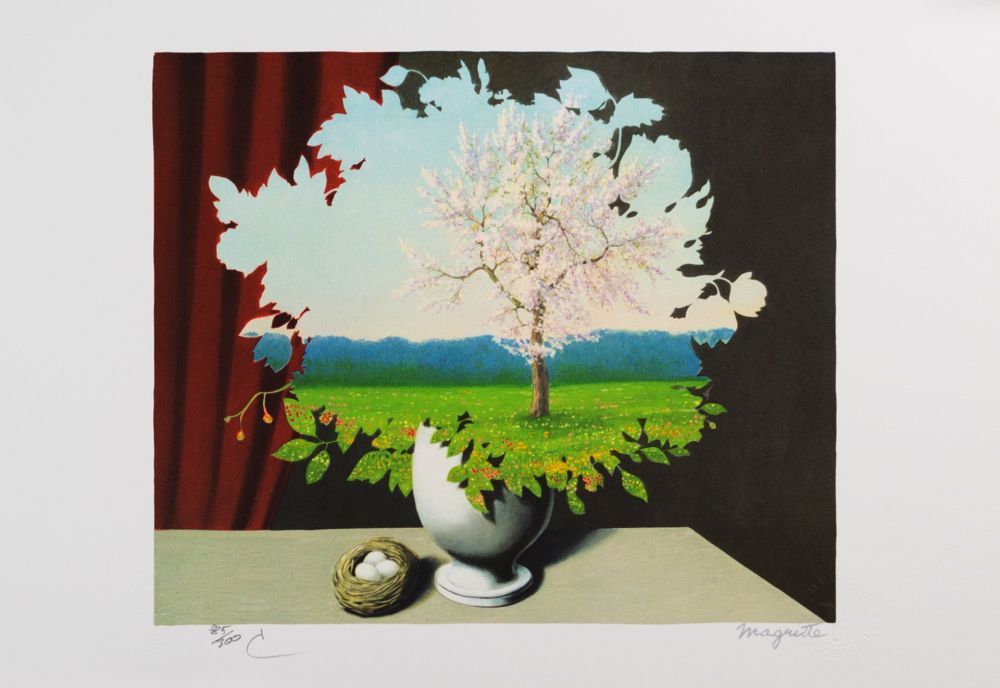 Lithographie Magritte - Le Plagiat