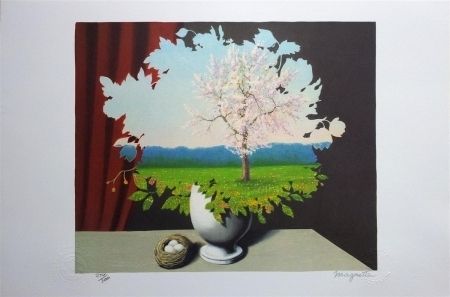 Lithographie Magritte - Le Plagiat (Plagiary)