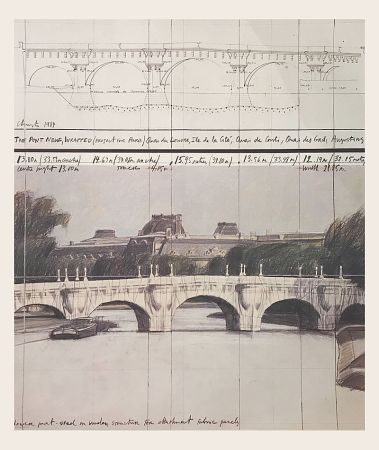 Offset Christo - Le Pont neuf emballé