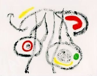 Gravure Miró - Le porteur d'eau