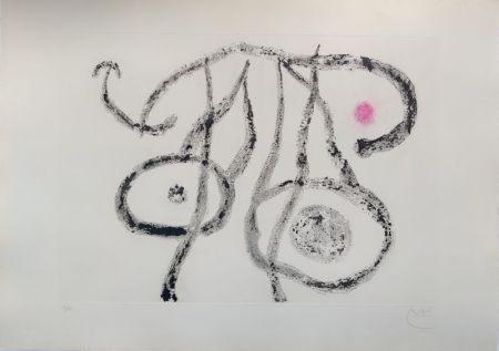 Aquatinte Miró - Le porteur d'eau I 