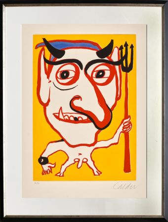 Aquatinte Calder - Le Portrait de Constantin (Devil)