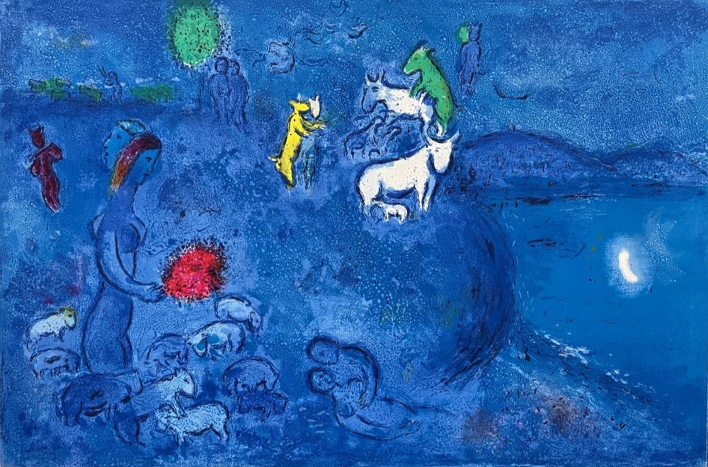 Lithographie Chagall - Le printemps
