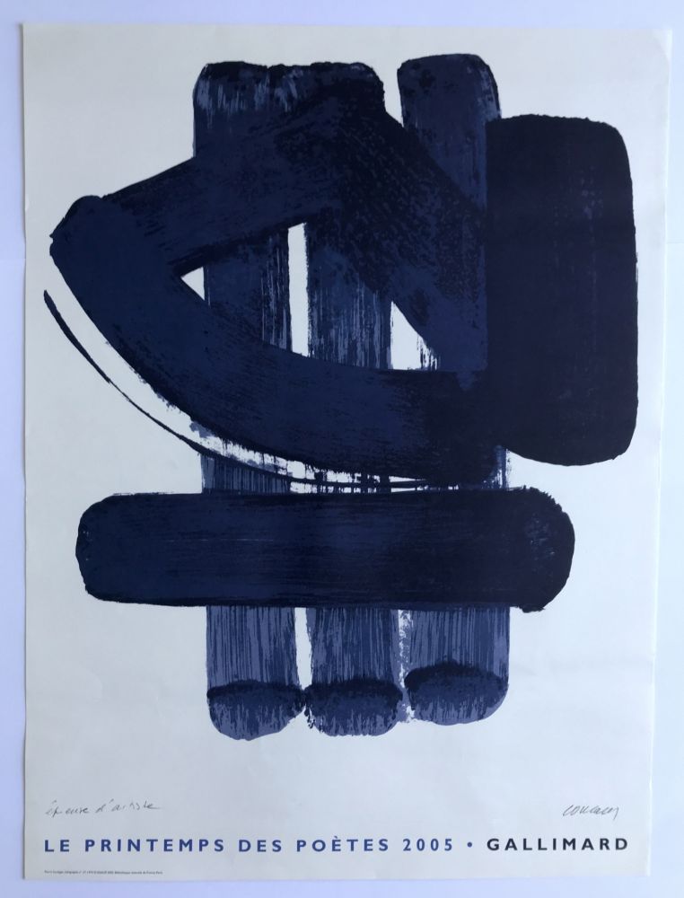 Offset Soulages - Le Printemps des poètes - Gallimard