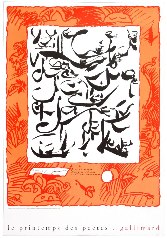 Affiche Alechinsky - Le printemps des poètes, 1999
