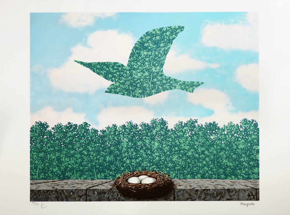 Lithographie Magritte - Le Printemps (Spring)