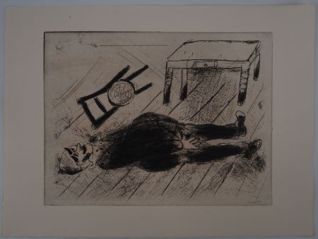 Gravure Chagall - Le procureur en mourut