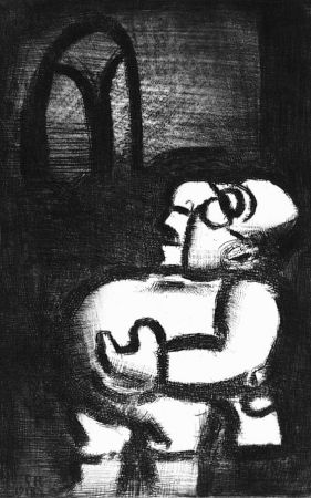 Aquatinte Rouault - Le Pére Ubu chant