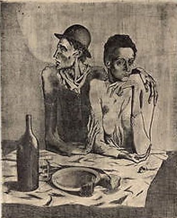 Lithographie Picasso (After) - Le Repas Frugal