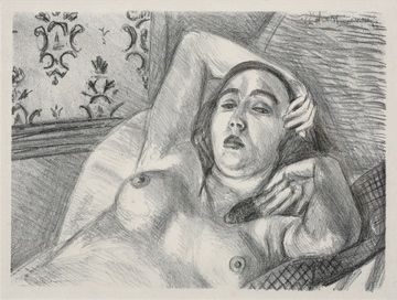 Lithographie Matisse - Le repos du modele