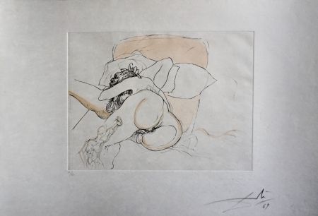 Gravure Dali - Le Reppos du Guerrier