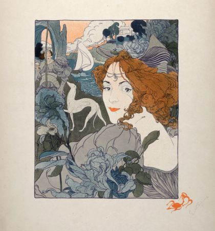 Lithographie De Feure - Le Retour, 1897 - Hand-signed