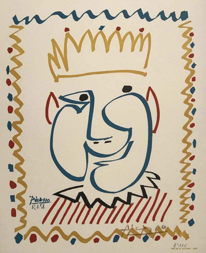 Lithographie Picasso - Le Roi du Carnaval