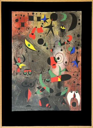 Pochoir Miró - Le réveil en petit jour (Constellations) 