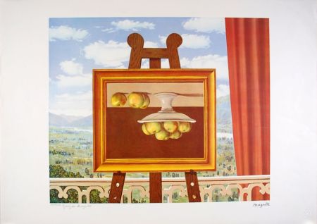 Lithographie Magritte - Le réveil Matin - The Morning Alarm clock