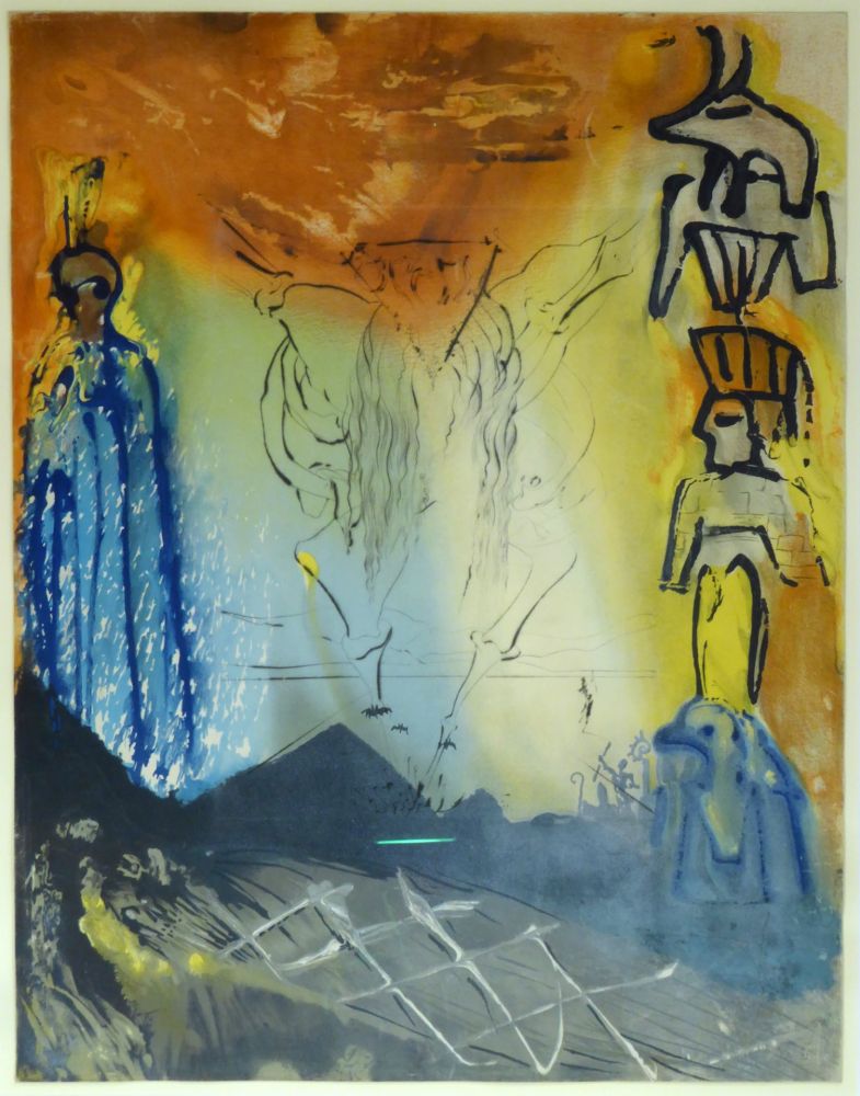 Lithographie Dali - Le Rêve de Moïse / Moses' Traum