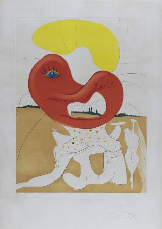 Eau-Forte Dali - Le Sang du yin et du yang