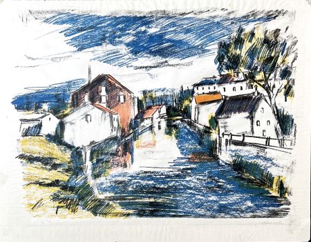 Lithographie Vlaminck - Le Sausseron