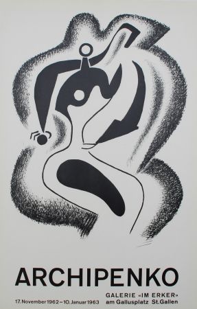 Lithographie Archipenko - Le sculpteur (The Sculptor)