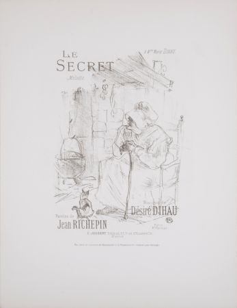 Lithographie Toulouse-Lautrec - Le Secret, 1895