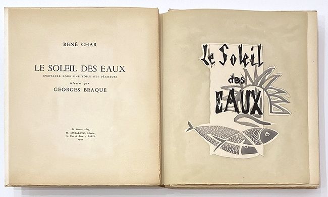 Livre Illustré Braque - Le soleil des eaux