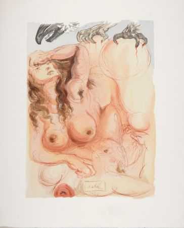 Gravure Sur Bois Dali - Le songe, 1963