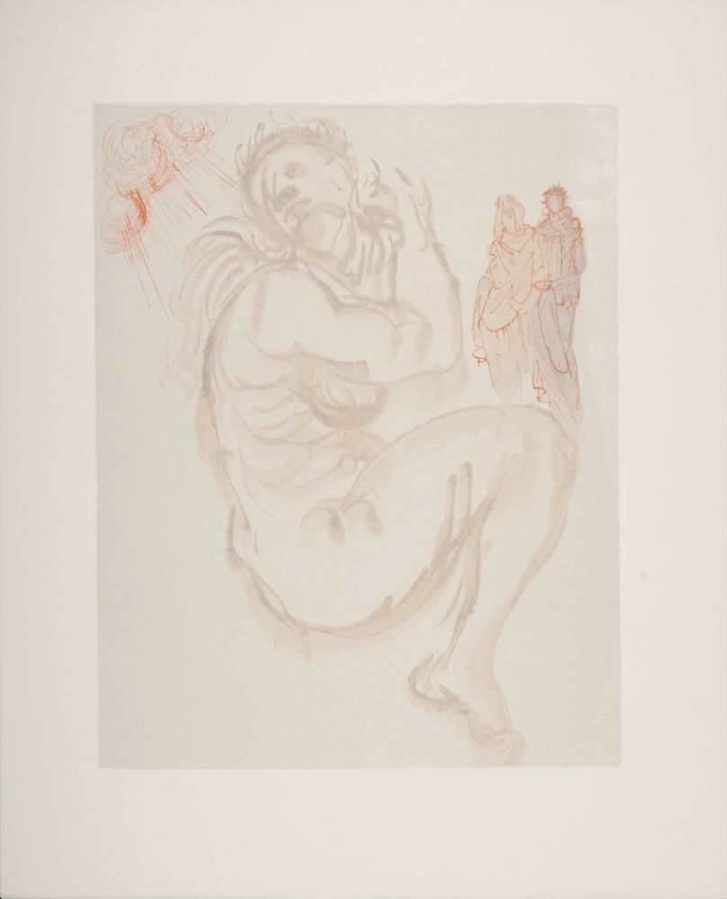 Gravure Sur Bois Dali - Le songe de Dante, 1963