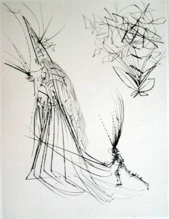 Gravure Dali - Le Spectre et la Rose
