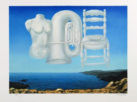 Lithographie Magritte - Le Temps Menaçant