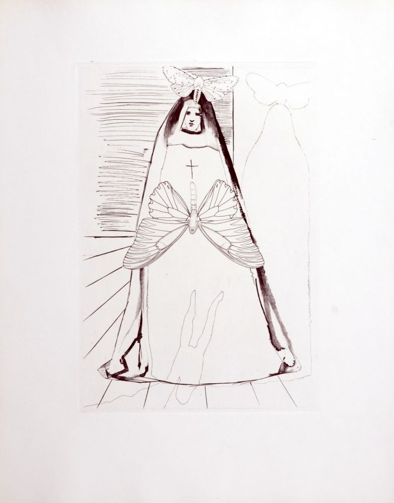 Gravure Dali - Le Tricorne, 1958