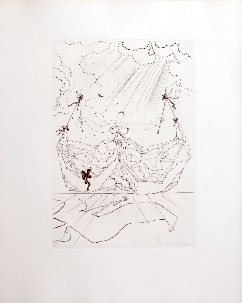 Gravure Dali - Le Tricorne, 1958