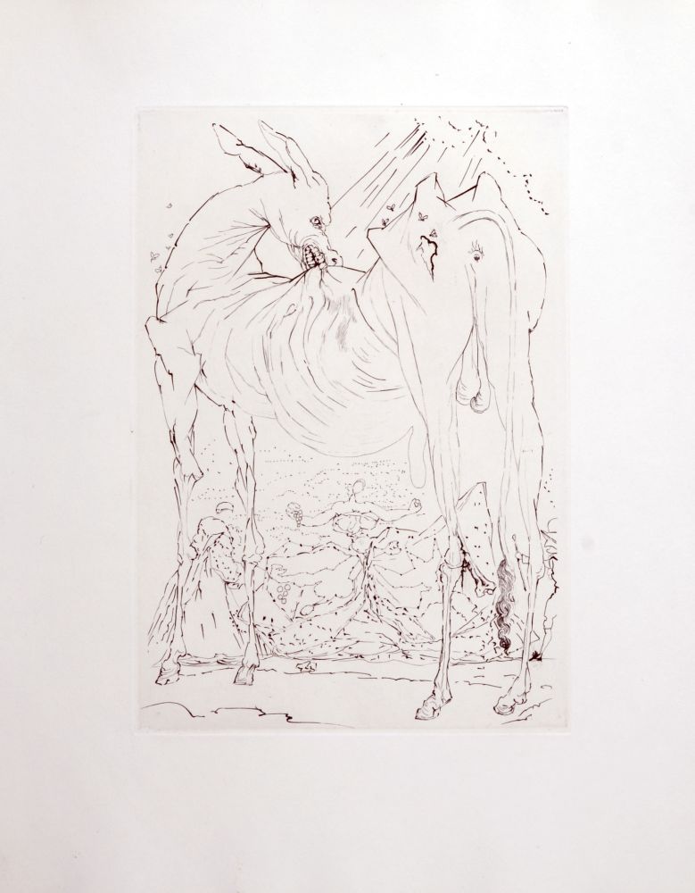 Gravure Dali - Le Tricorne, 1958