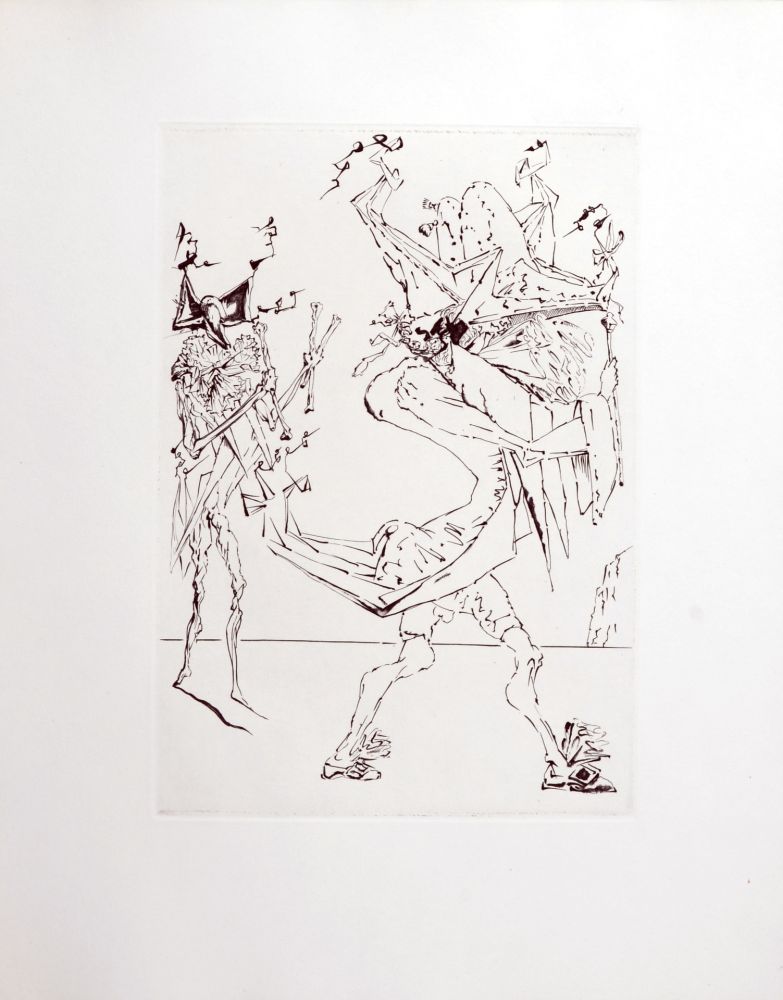 Gravure Dali - Le Tricorne, 1958