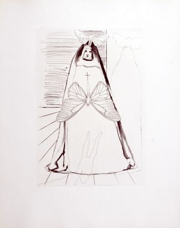 Gravure Dali - Le Tricorne, 1958