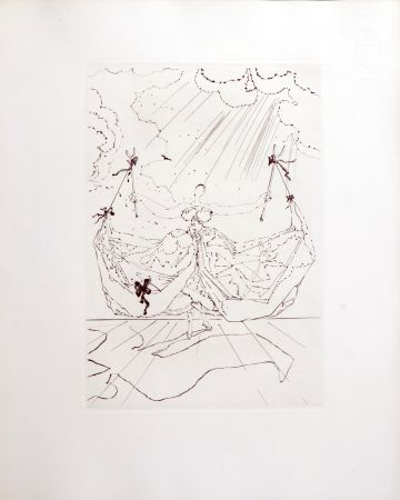 Gravure Dali - Le Tricorne, 1958