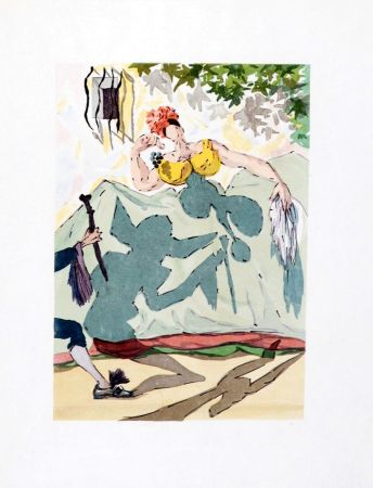 Gravure Dali - Le Tricorne, 1958