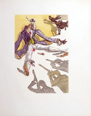 Gravure Dali - Le Tricorne, 1958