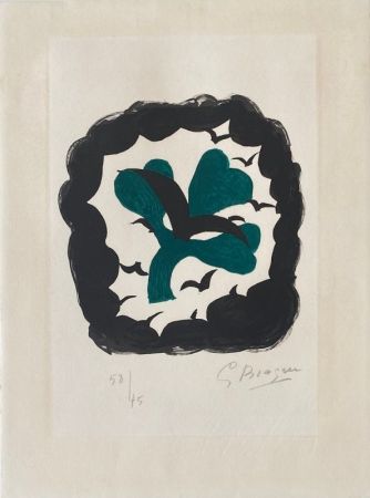 Lithographie Braque - Le Trèfle 