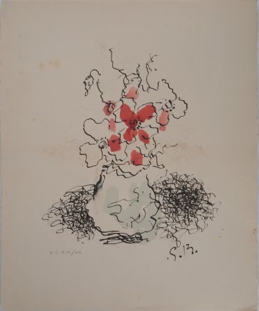 Lithographie Braque - Le Vase