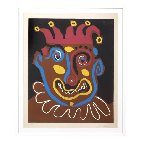 Linogravure Picasso - Le vieux Roi