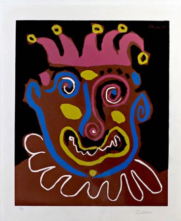 Linogravure Picasso - Le Vieux Roi (B. 1152) (The Old King) 