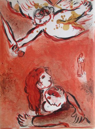 Lithographie Chagall - Le Visage d'Israel