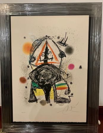 Lithographie Miró - Le Volage