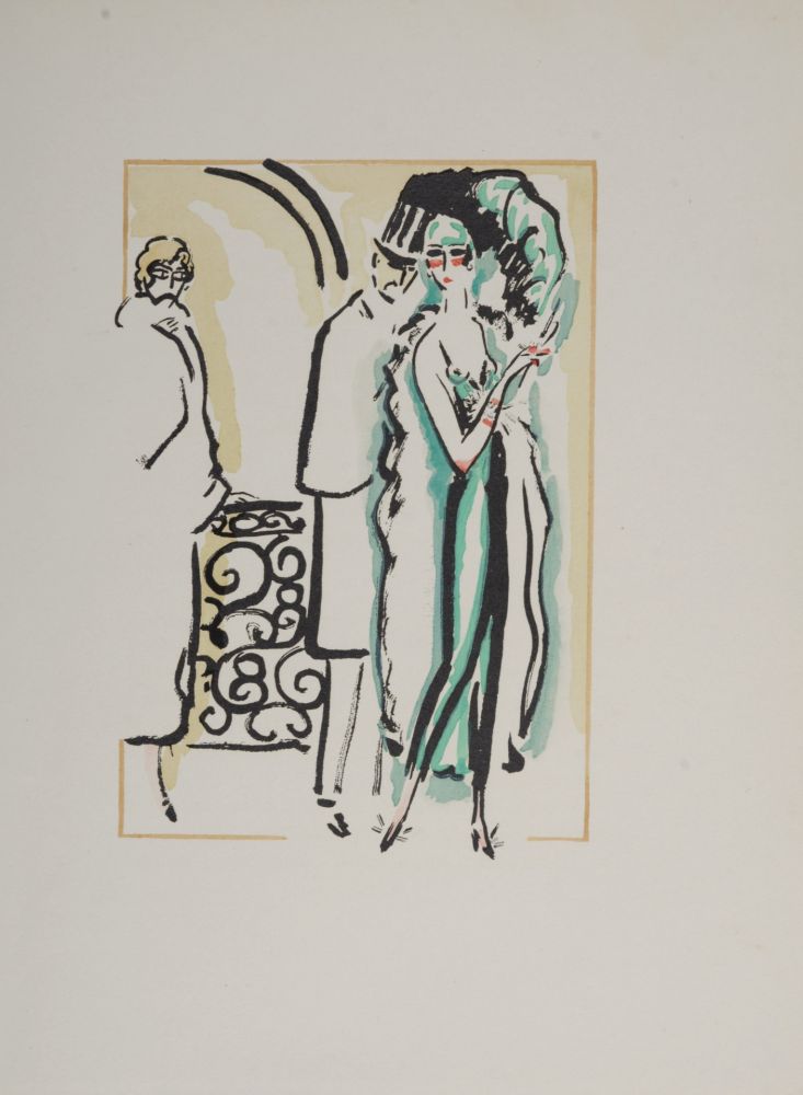 Pochoir Van Dongen - Leaving the Opera, 1925