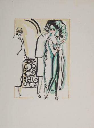 Pochoir Van Dongen - Leaving the Opera, 1925