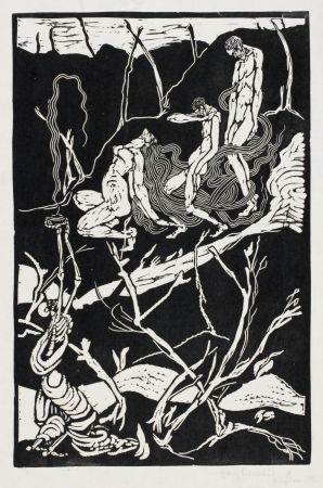 Linogravure Ehmsen - Leben und Tod (Life and Death)