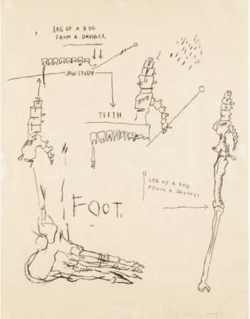 Sérigraphie Basquiat - Leg of a Dog