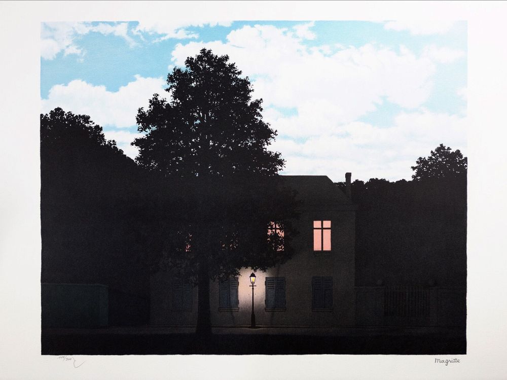 Lithographie Magritte - L'Empire des Lumières