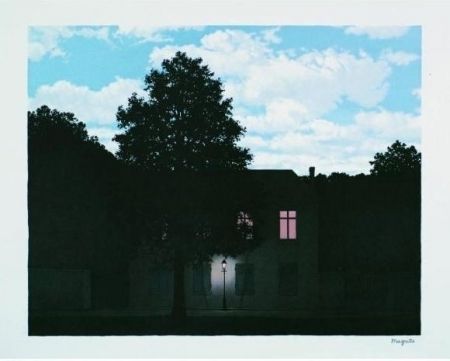 Lithographie Magritte - L'empire des lumières