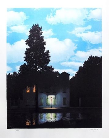 Lithographie Magritte - L'empire des lumières